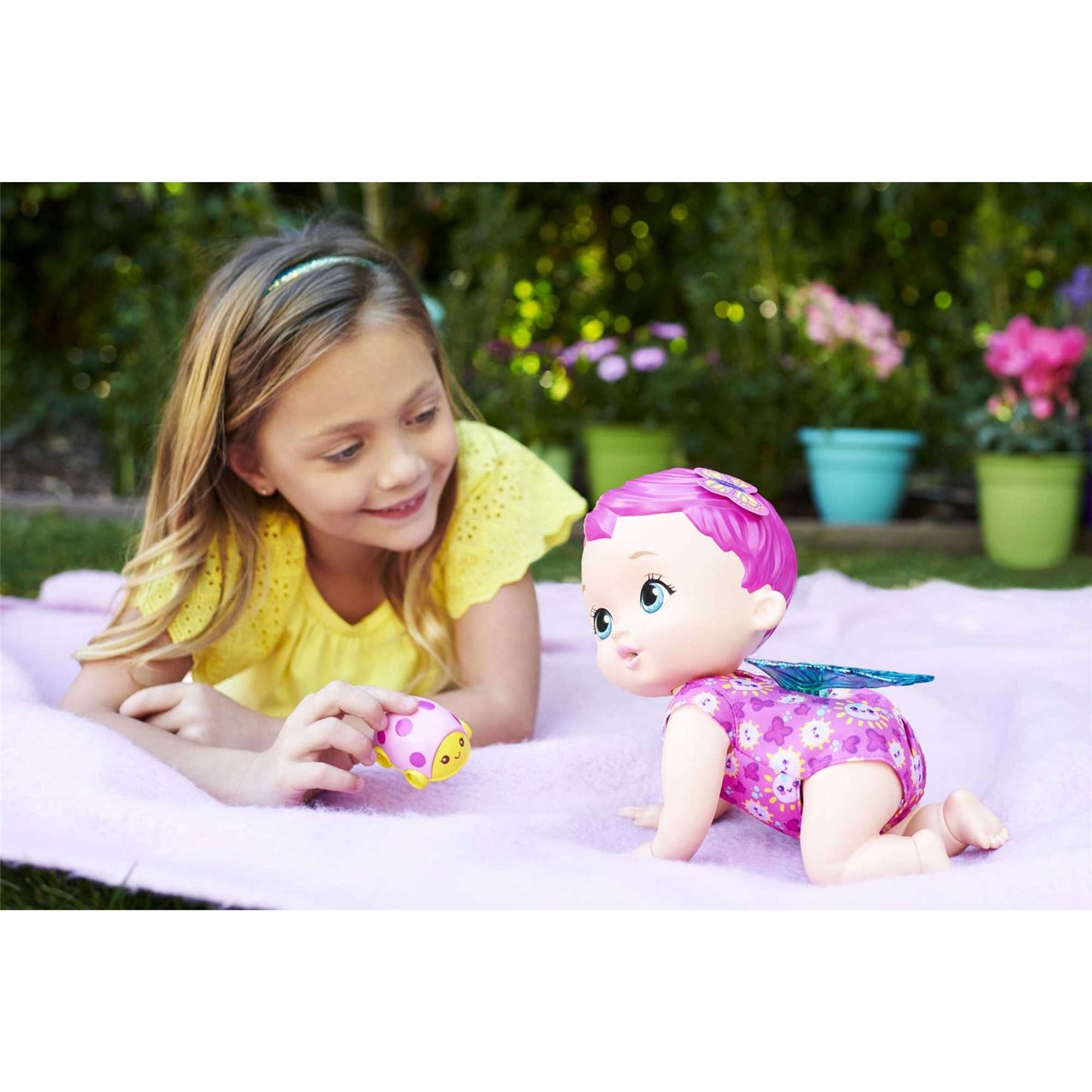 My Garden Baby Giggle & Crawl Baby Butterfly Doll GYP31