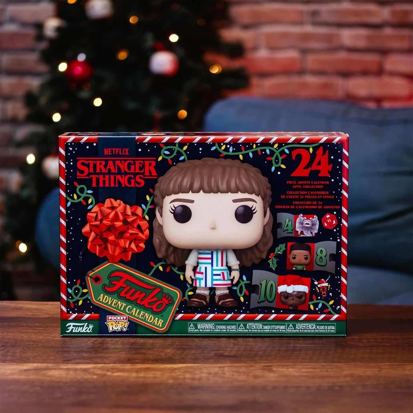 Stranger Things Advent Calendar FK81221 – Funko Pocket Pop! 24-Day Holiday Countdown Box with Mini Vinyl Figure Surprises | Official Netflix Collectible