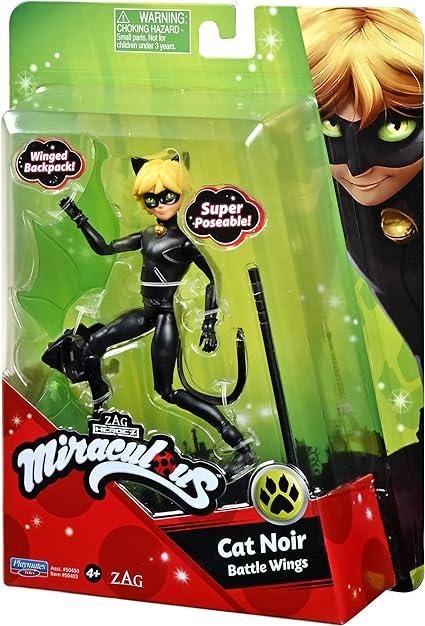 Miraculous Cat Noir Action Figure 12cm Doll with Battle Wings Accessories P50403