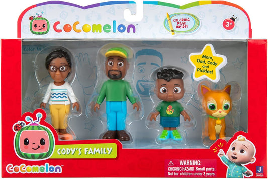Cody's Family 0222 Pack of 4 Dolls (Cocomelon)