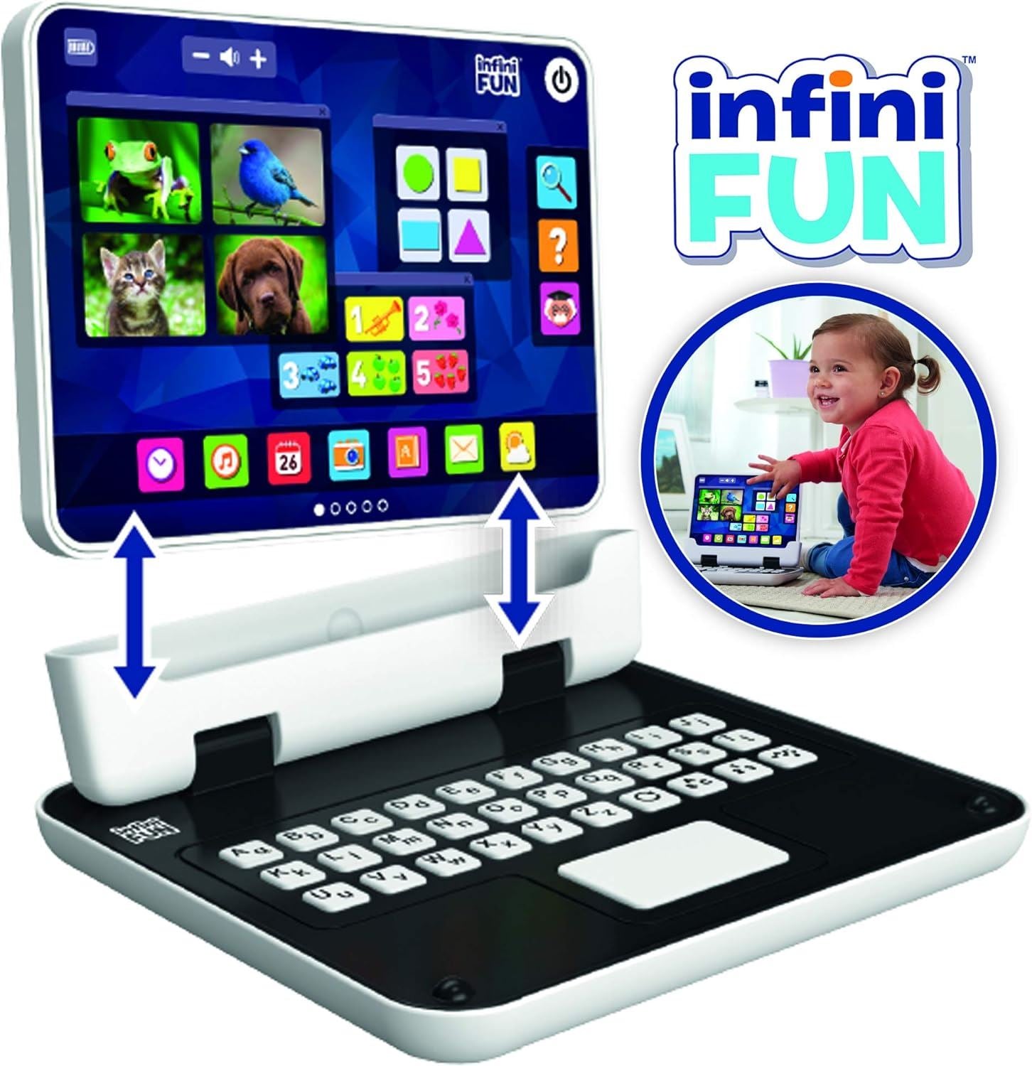 InfiniFUN My First 2 in 1 Tablet Interactive Pre-School Educational Toy I15500