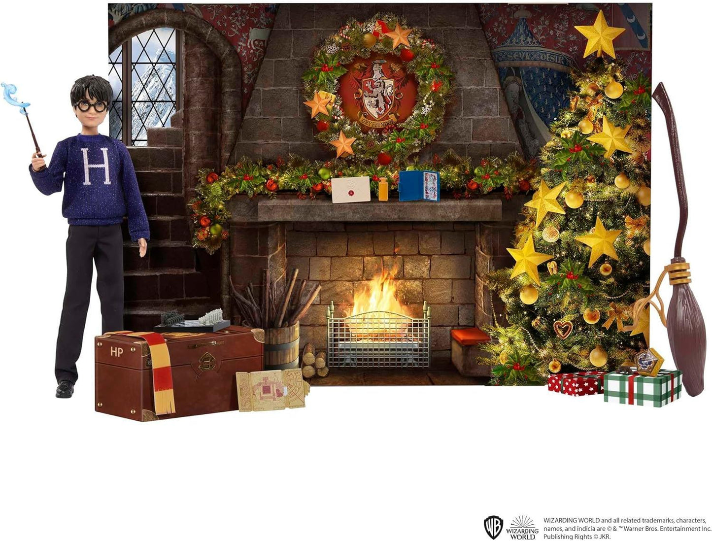 Harry Potter Gryffindor Advent Calendar with Doll HND80 Wizarding World Mattel