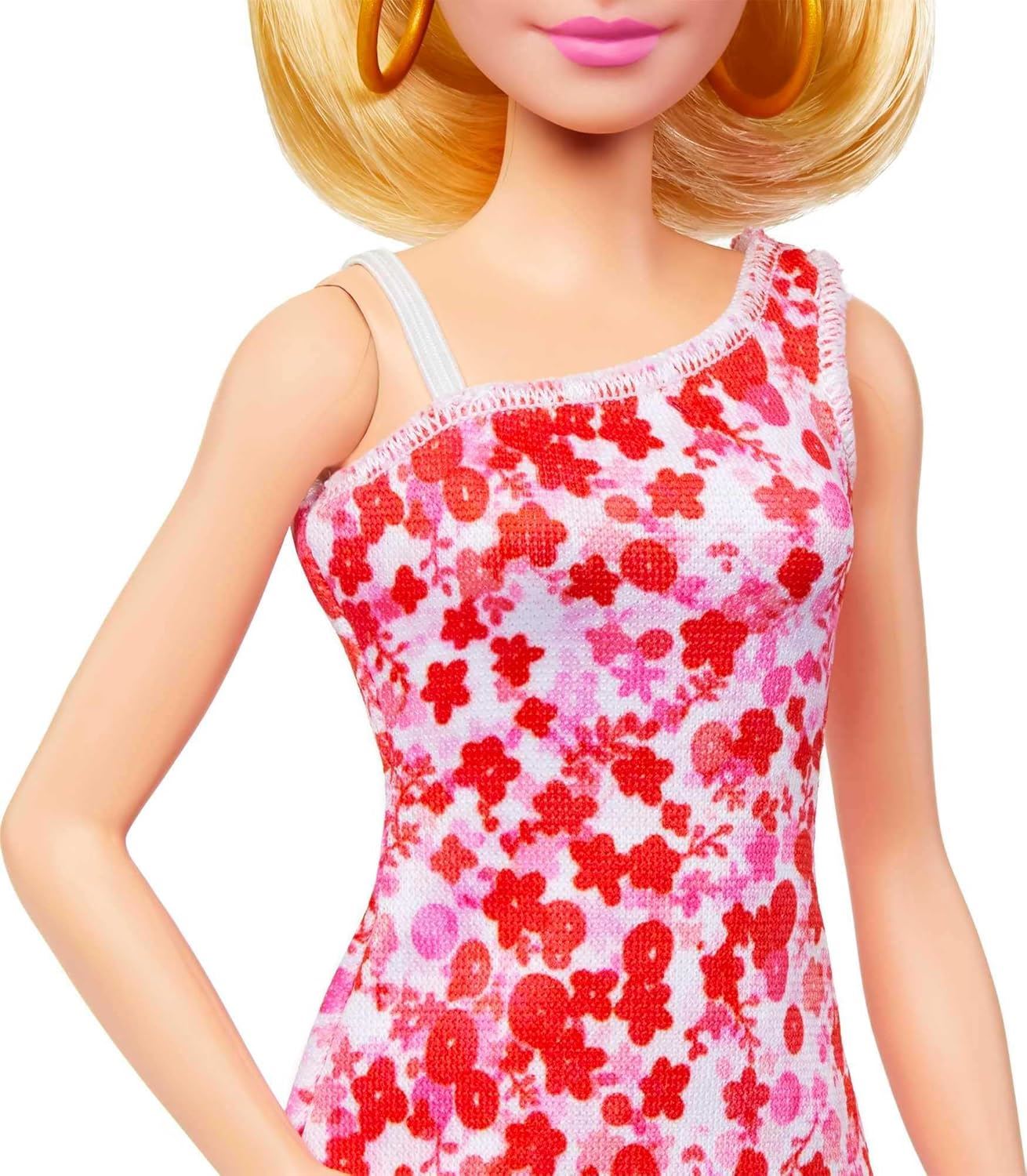 Barbie Fashionistas Doll #205 With Blond Ponytail And Floral Dress HJT02
