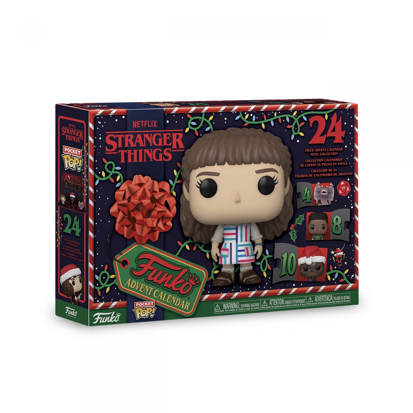 Stranger Things Advent Calendar FK81221 – Funko Pocket Pop! 24-Day Holiday Countdown Box with Mini Vinyl Figure Surprises | Official Netflix Collectible