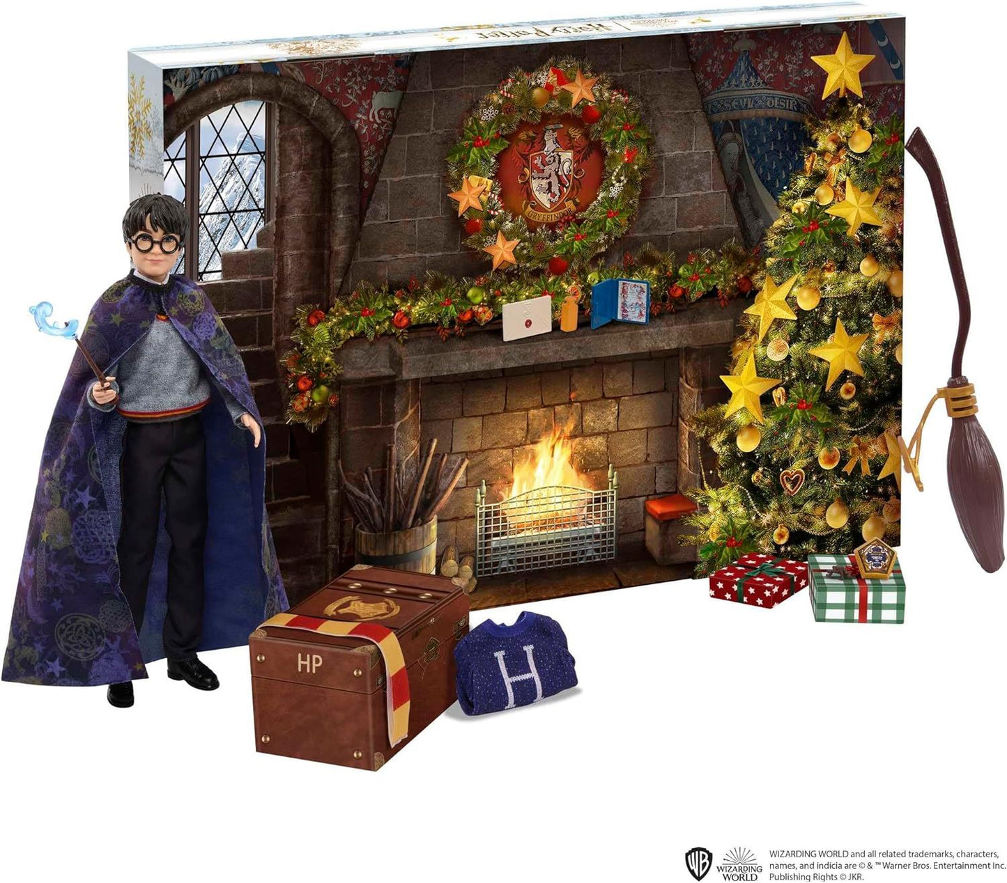 Harry Potter Gryffindor Advent Calendar with Doll HND80 Wizarding World Mattel
