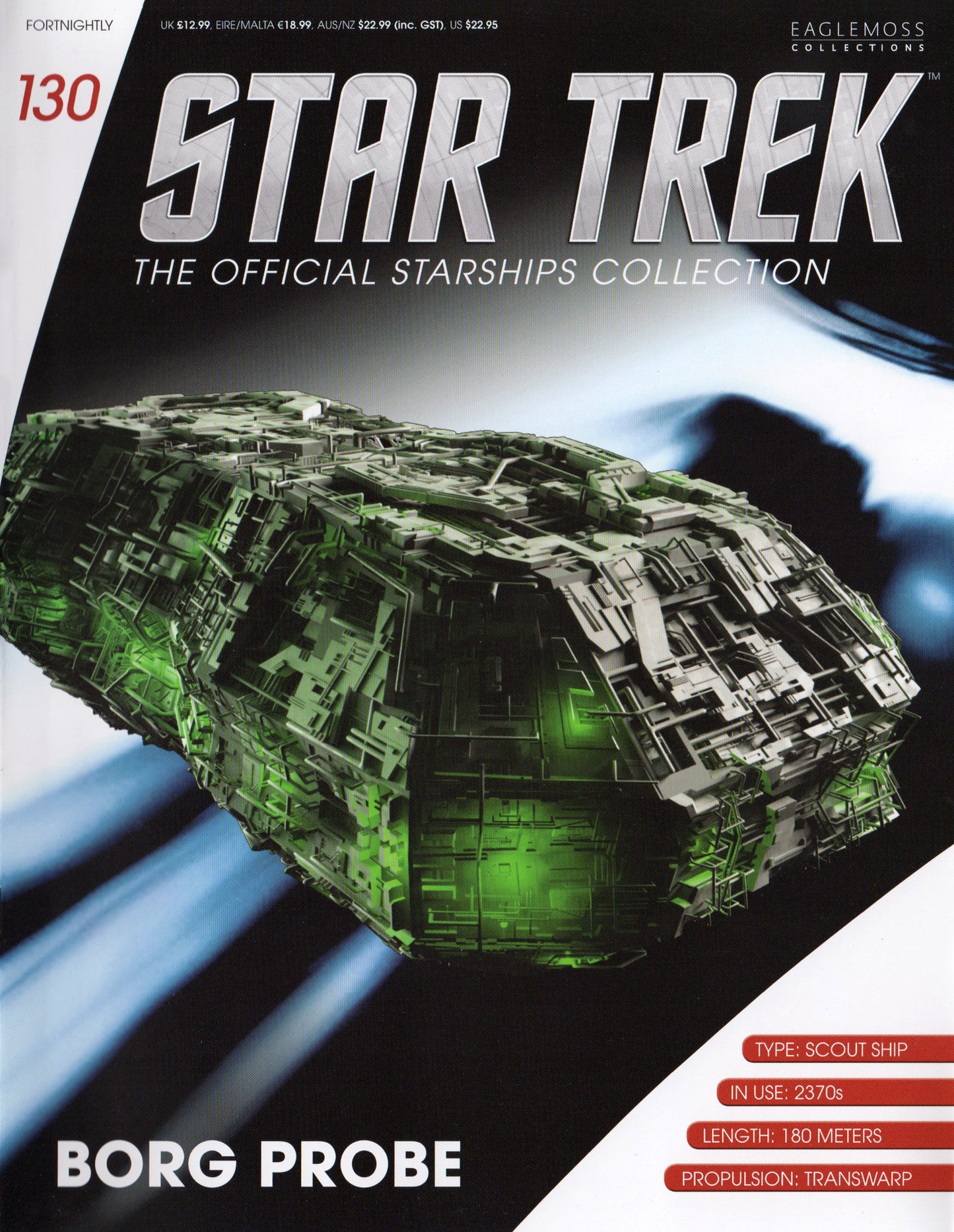 #130 Borg Probe Model Die Cast Ship (Eaglemoss / Star Trek)
