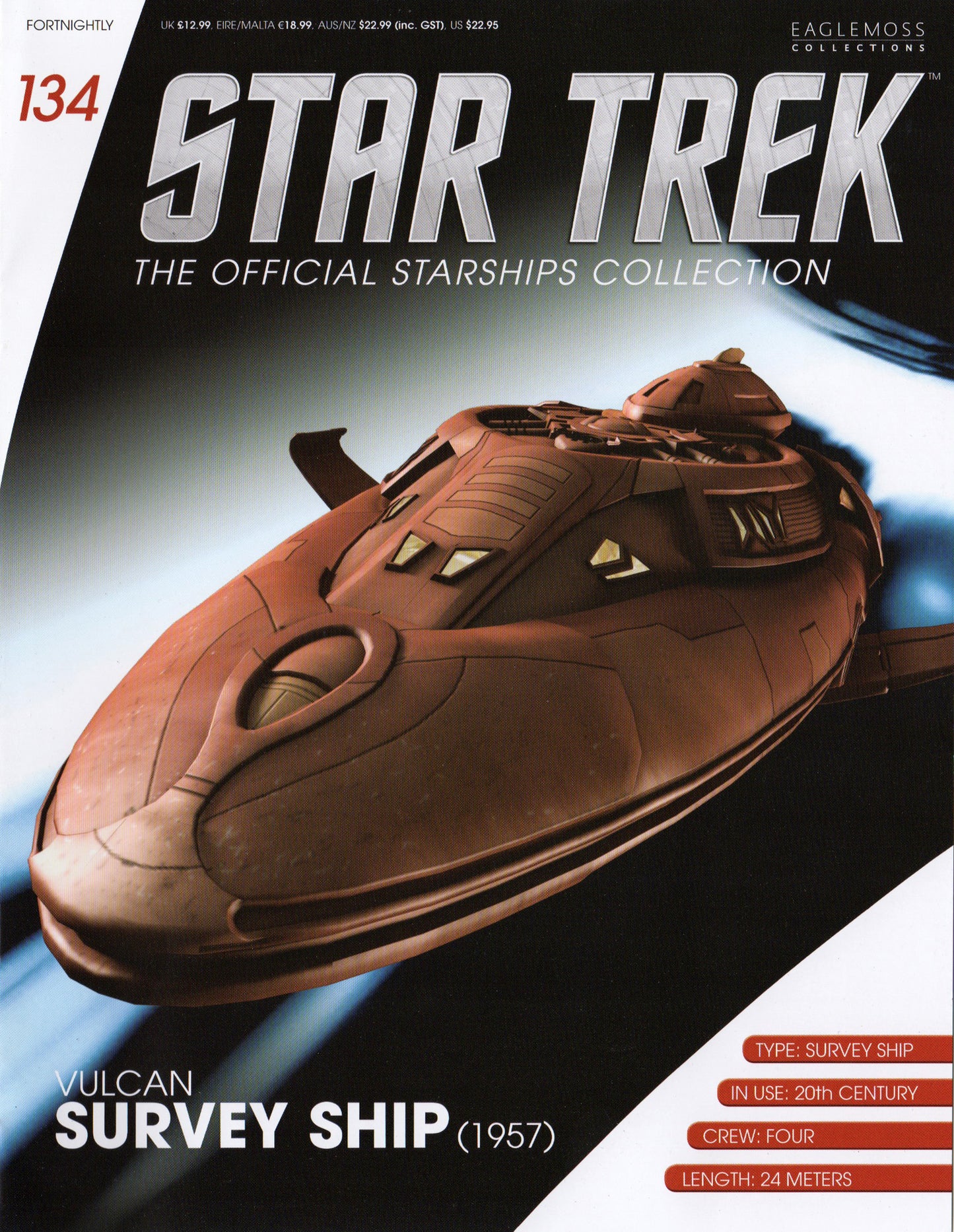 #134 Vulcan Survey Ship Maquette Die Cast Ship (Star Trek)