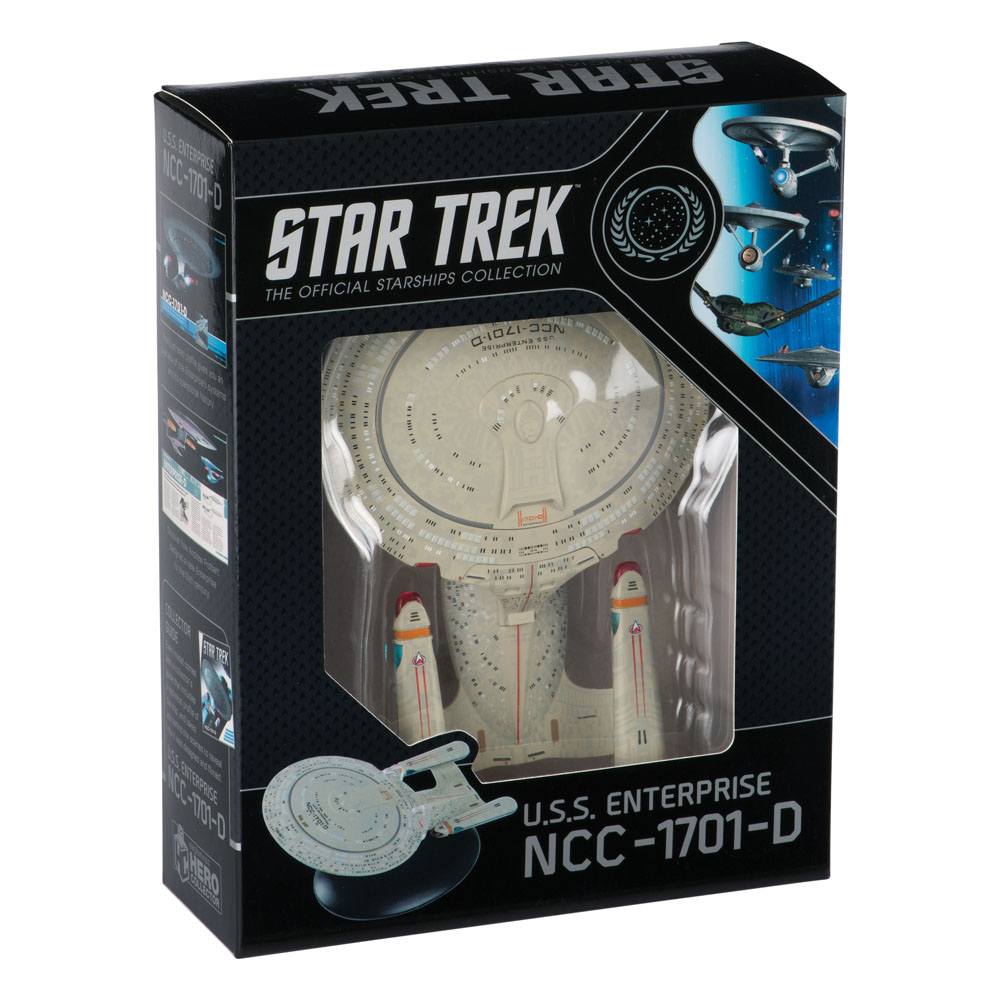 #01 U.S.S. Enterprise NCC-1701-D (Galaxy class) Diecast Model Ship (Eaglemoss / Star Trek)