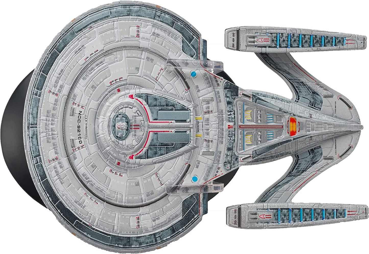 #03 U.S.S Andromeda-Class Federation Exploration Cruiser NCC-92100 Starship Model Diecast Ship STO (Eaglemoss / Star Trek)
