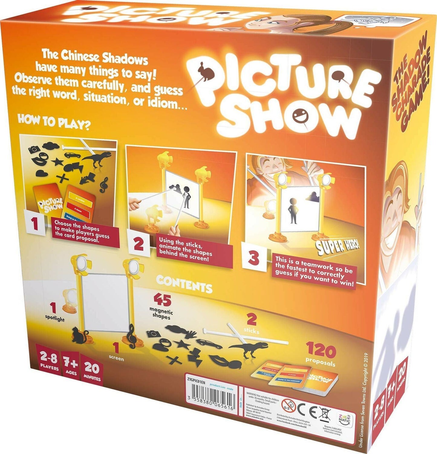Asmodee PICTURE SHOW - The Shadow Charade Game [ASMPS01] - Family Fun!