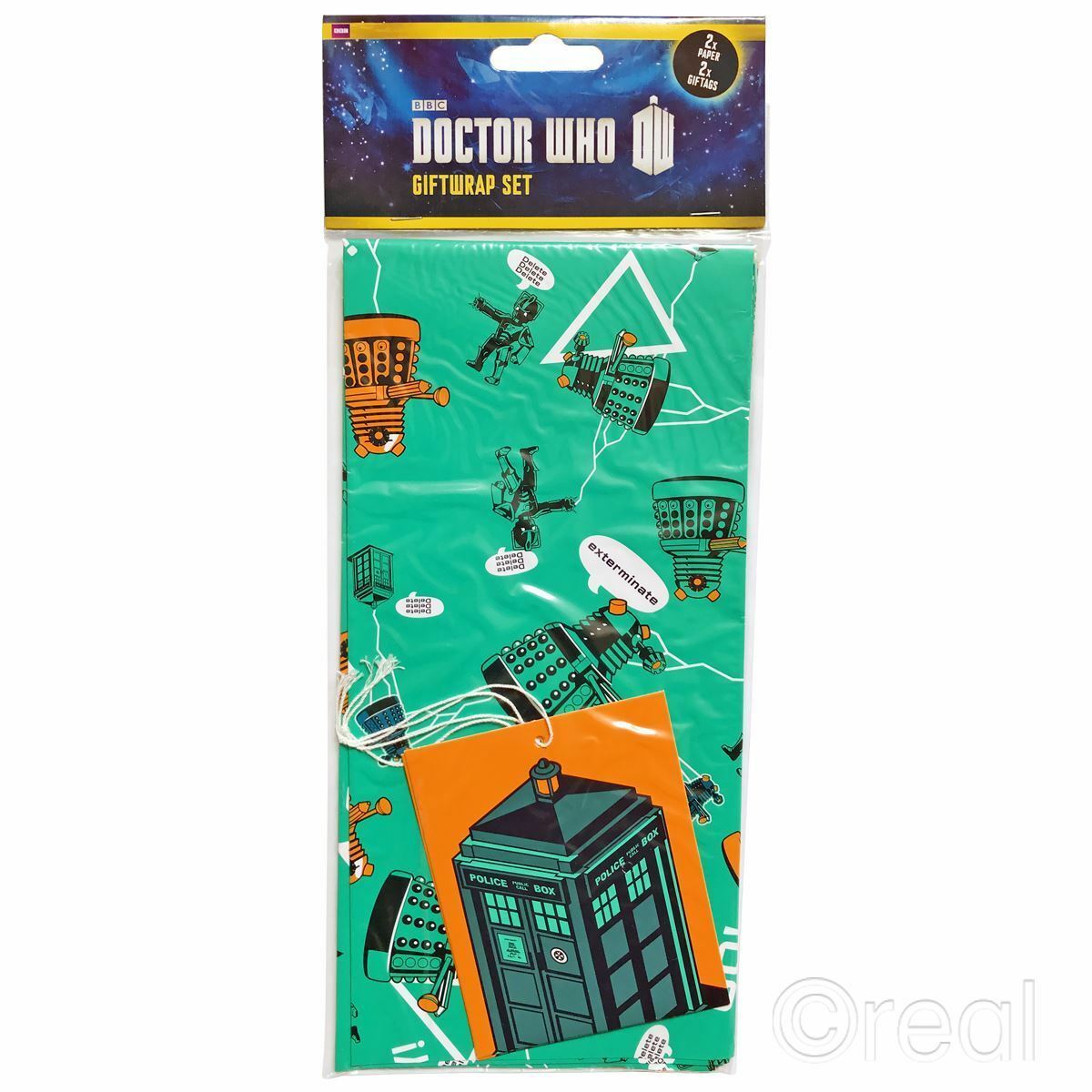 10 Doctor Who Gift Wrap Sets Birthday Tags Wrapping Paper TARDIS Official