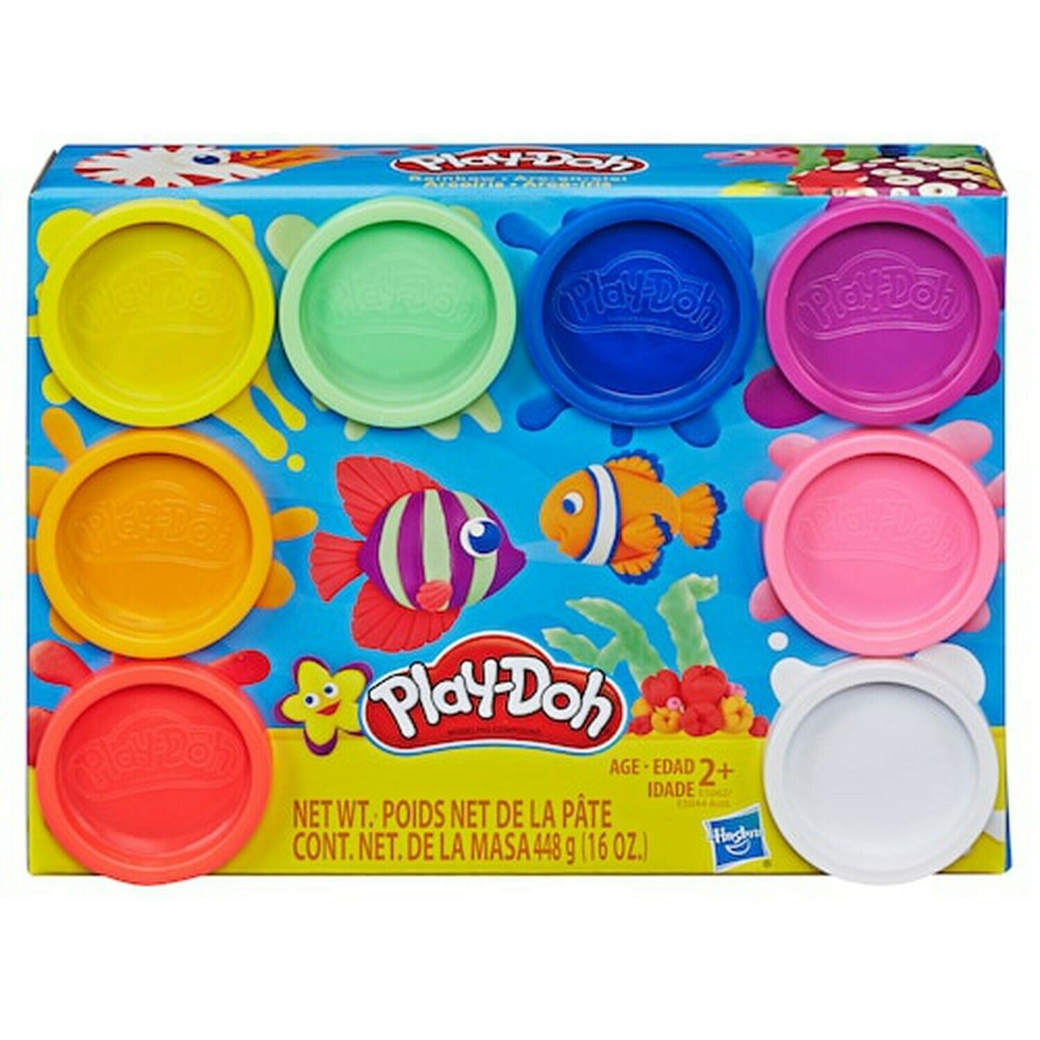 Hasbro PLAY-DOH 8-Pack RAINBOW Non-Toxic Modeling Compound Starter Set