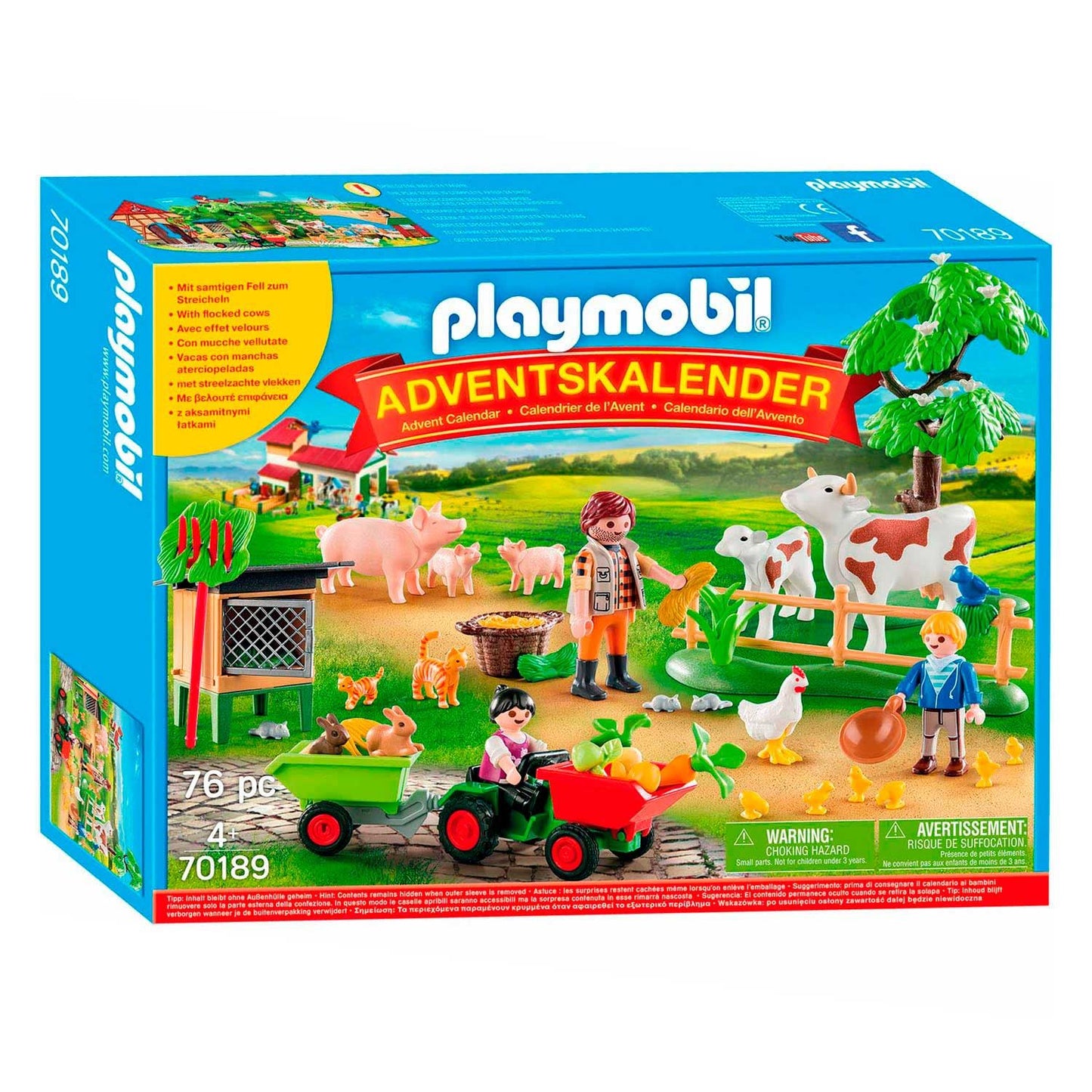 PLAYMOBIL Country Farm with Tractor Advent Calendar Playset 70189