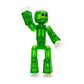 StikBot Single Posable Action Figure Toy: TRANSLUCENT GREEN (3")