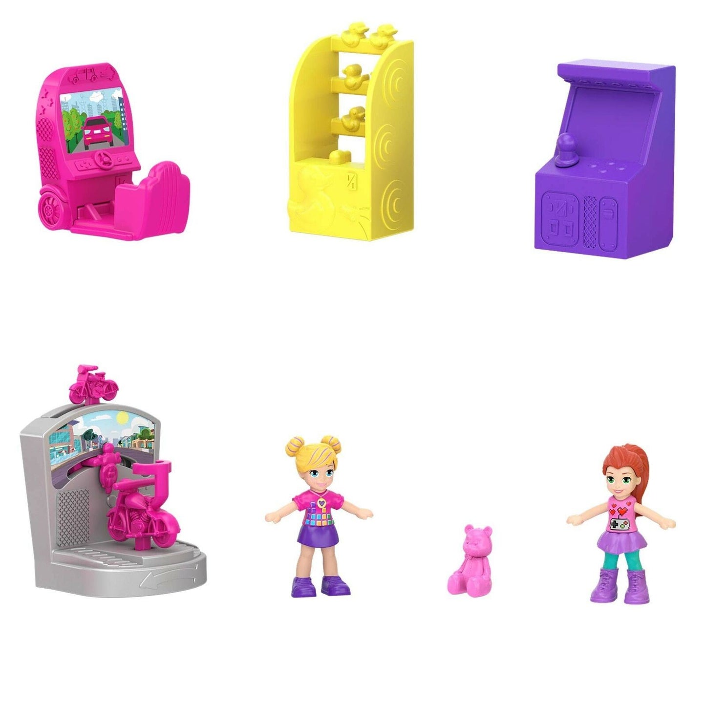 Polly Pocket POLLYVILLE ARCADE Playset with Polly & Lila Dolls and Accessories