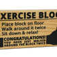 BigMouth Inc EXERCISE BLOCK - Hilarious Wooden Exercise Tool!