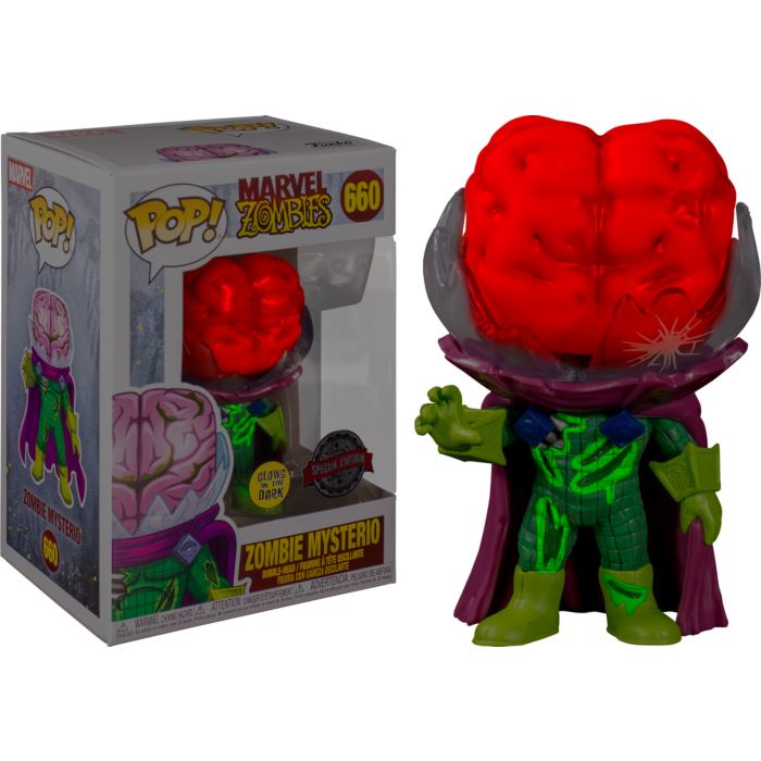 Funko ZOMBIE MYSTERIO #660 (Glow) POP! Marvel Zombies Vinyl Figure SPECIAL ED...