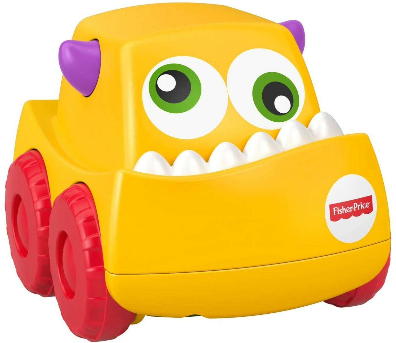 Fisher-Price MINI MONSTER Vehicle #2 Yellow Toy Car Baby Vehicle Truck