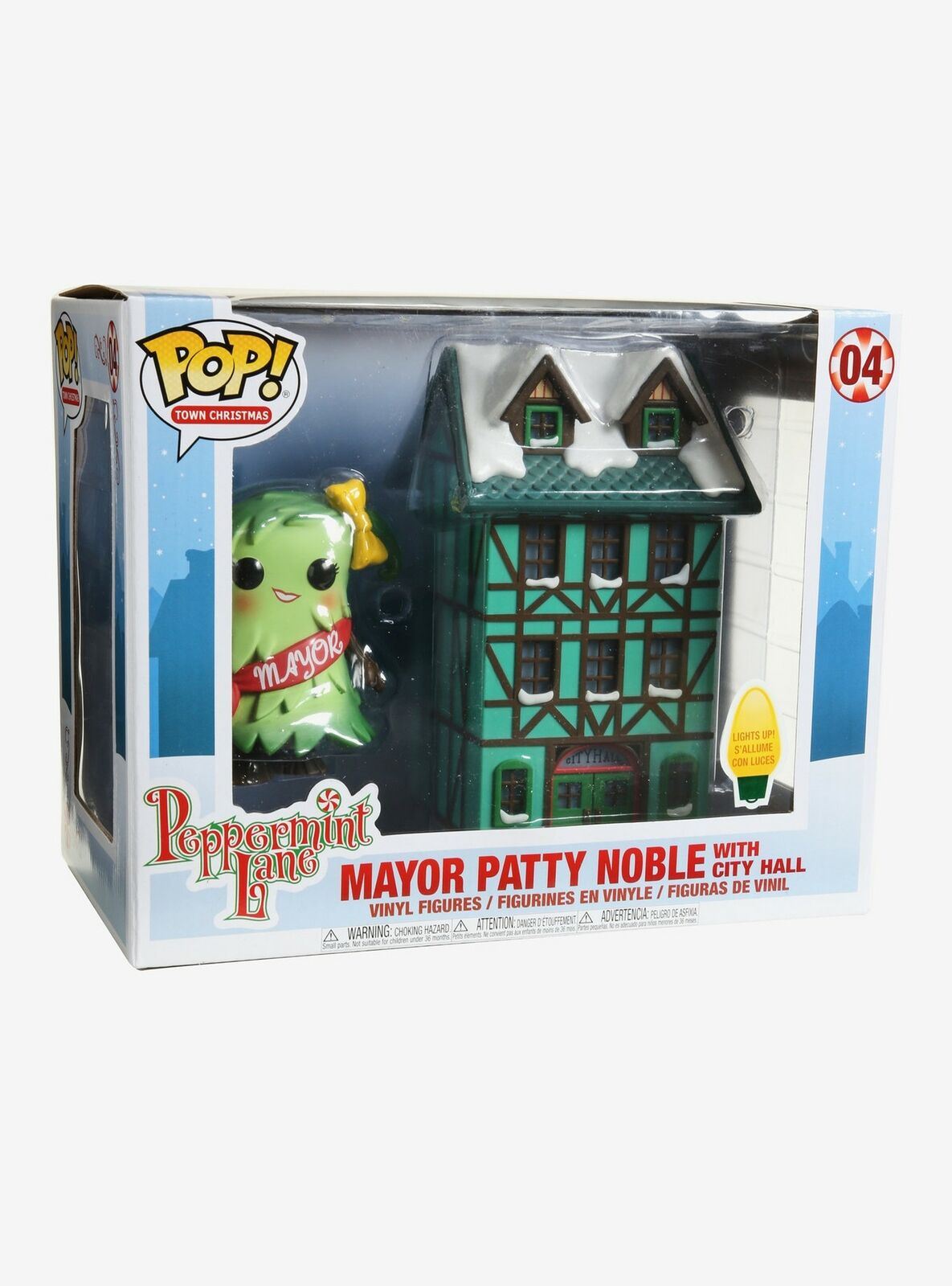 Funko MAYOR PATTY NOBLE [with City Hall] #04 POP! Town Christmas Vinyl Figure