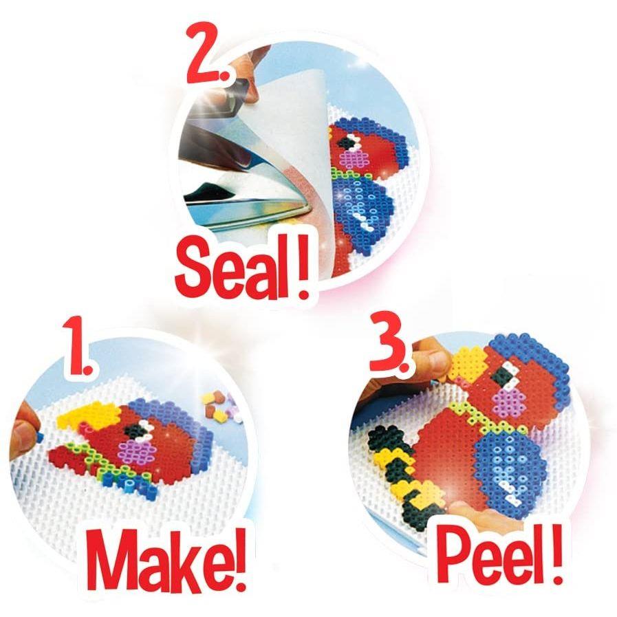 Hama Beads 10,000 Beads and 5 Pegboards Case Tub Refill Ironing Multicolour