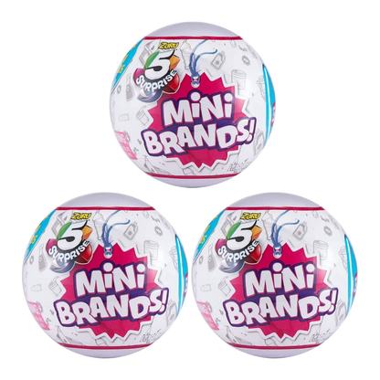 Mini Brands! 5 Surprise Ball Zuru Mystery Capsule - Over 90 Minis to Collect!