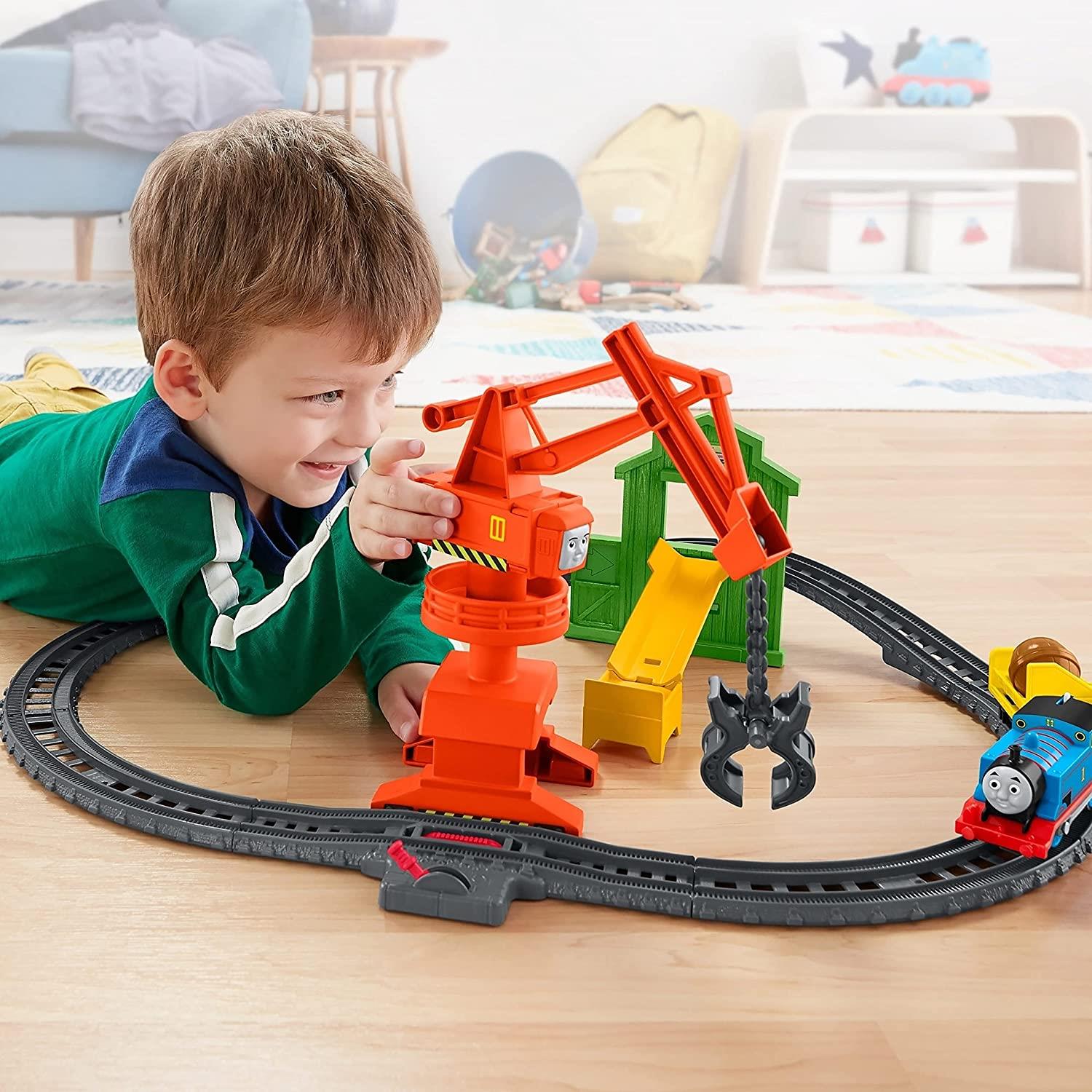 CASSIA CRANE & CARGO Playset Thomas & Friends Train Track Motorized