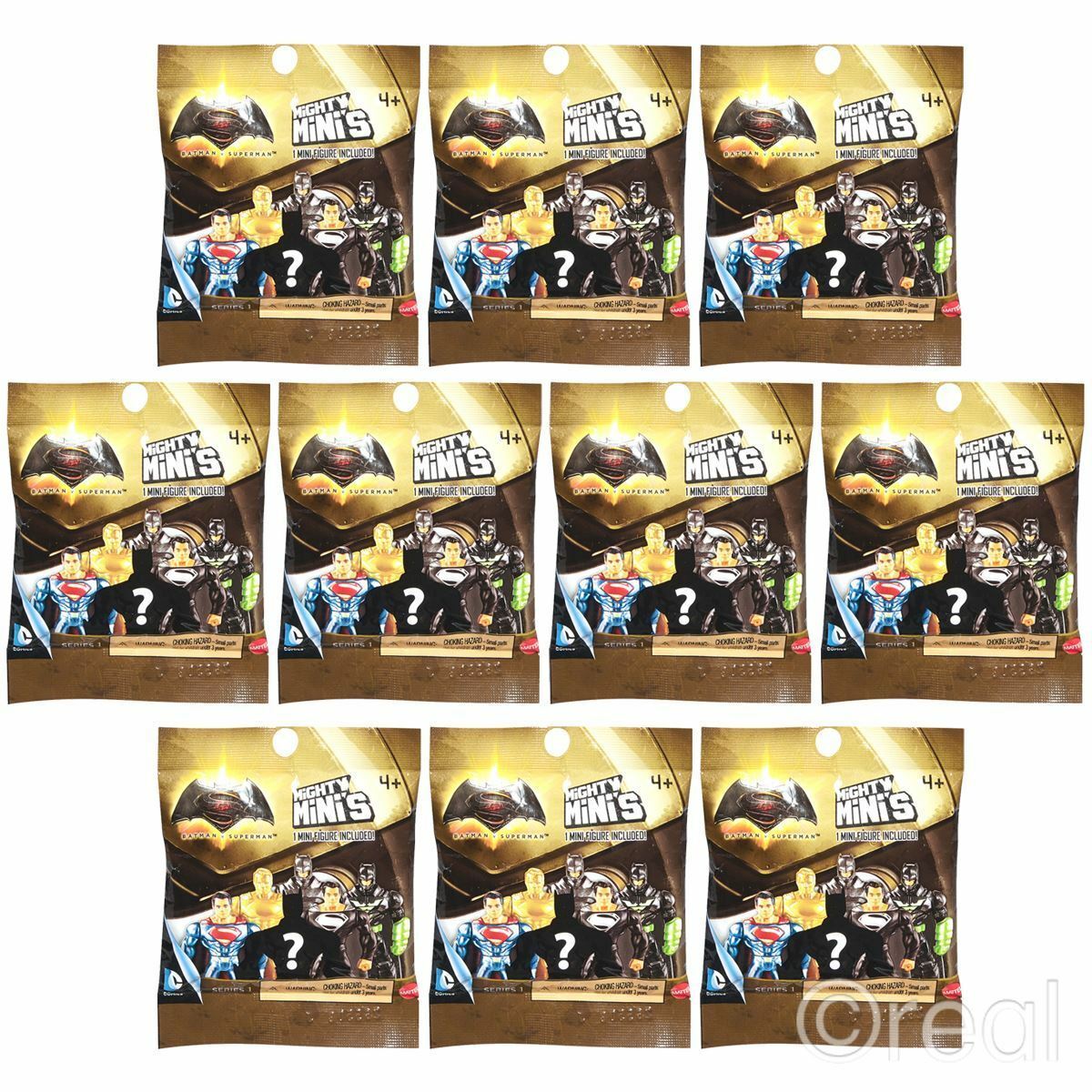 10 PACKS DC Comics [Series 1] BATMAN V SUPERMAN Blind Bag Mini Figure Official