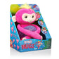 Fingerlings HUGS BELLA (Pink) Advanced Interactive Plush Baby Monkey Pet WowWee