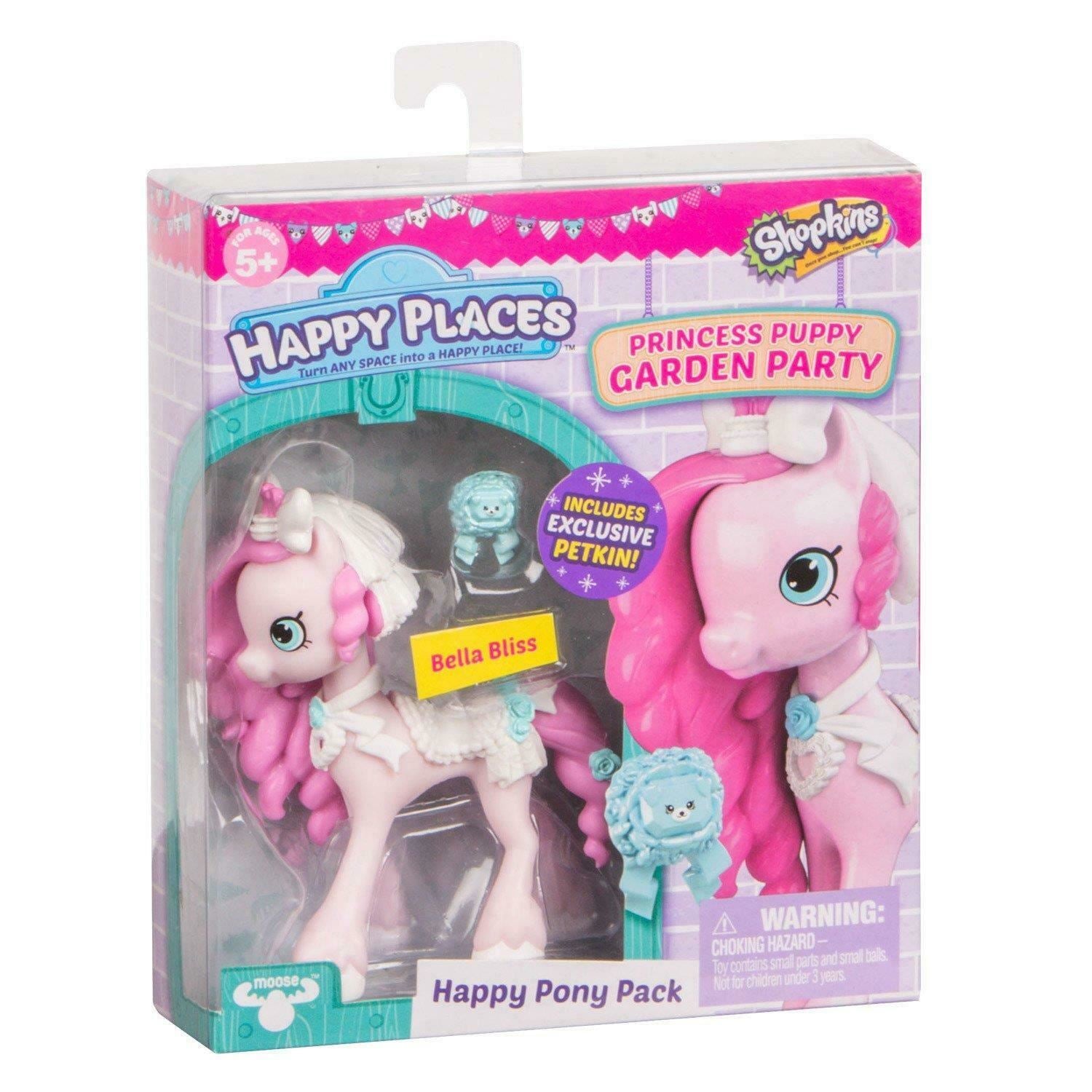 SHOPKINS Happy Places Happy Pony Pack BELLA BLISS [Princess Puppy Garden Party]