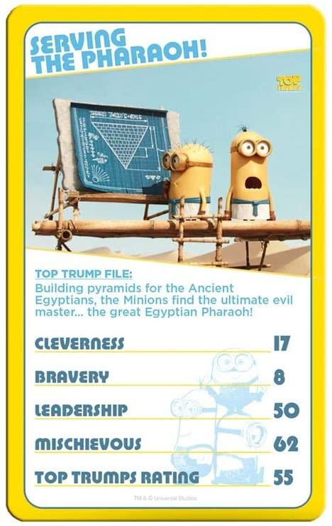 Minions Top Trumps Game