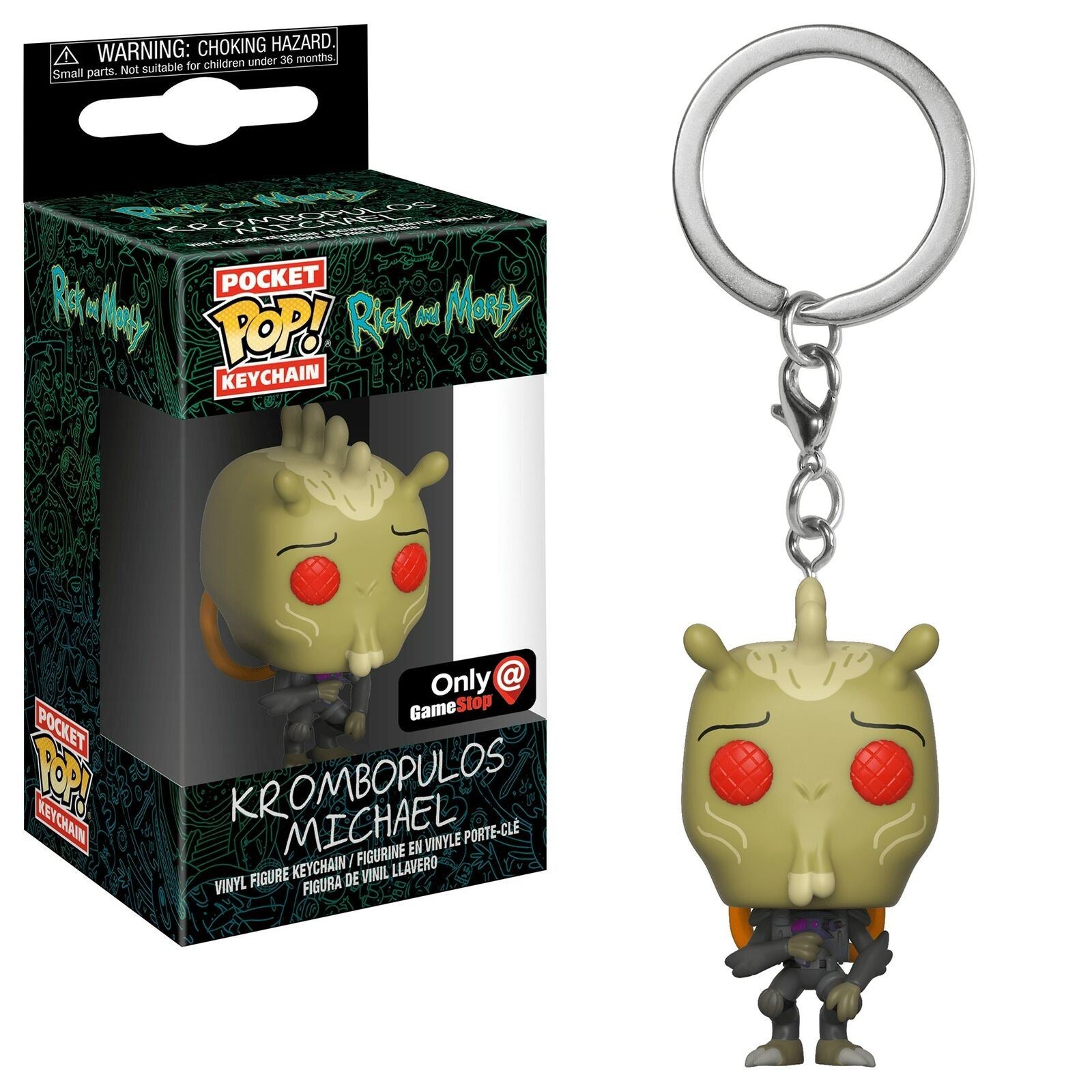 Funko KROMBOPULOS MICHAEL Pocket POP Rick and Morty EXCLUSIVE Keychain Figure