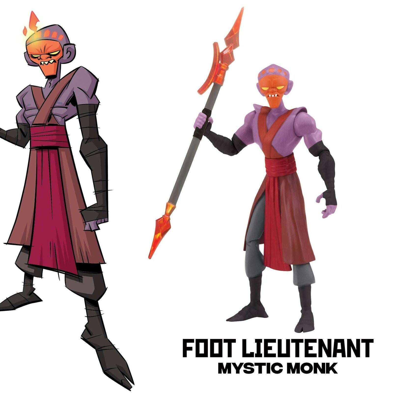 Rise of the Teenage Mutant Ninja Turtles FOOT LIEUTENANT [Mystic Monk] Action...