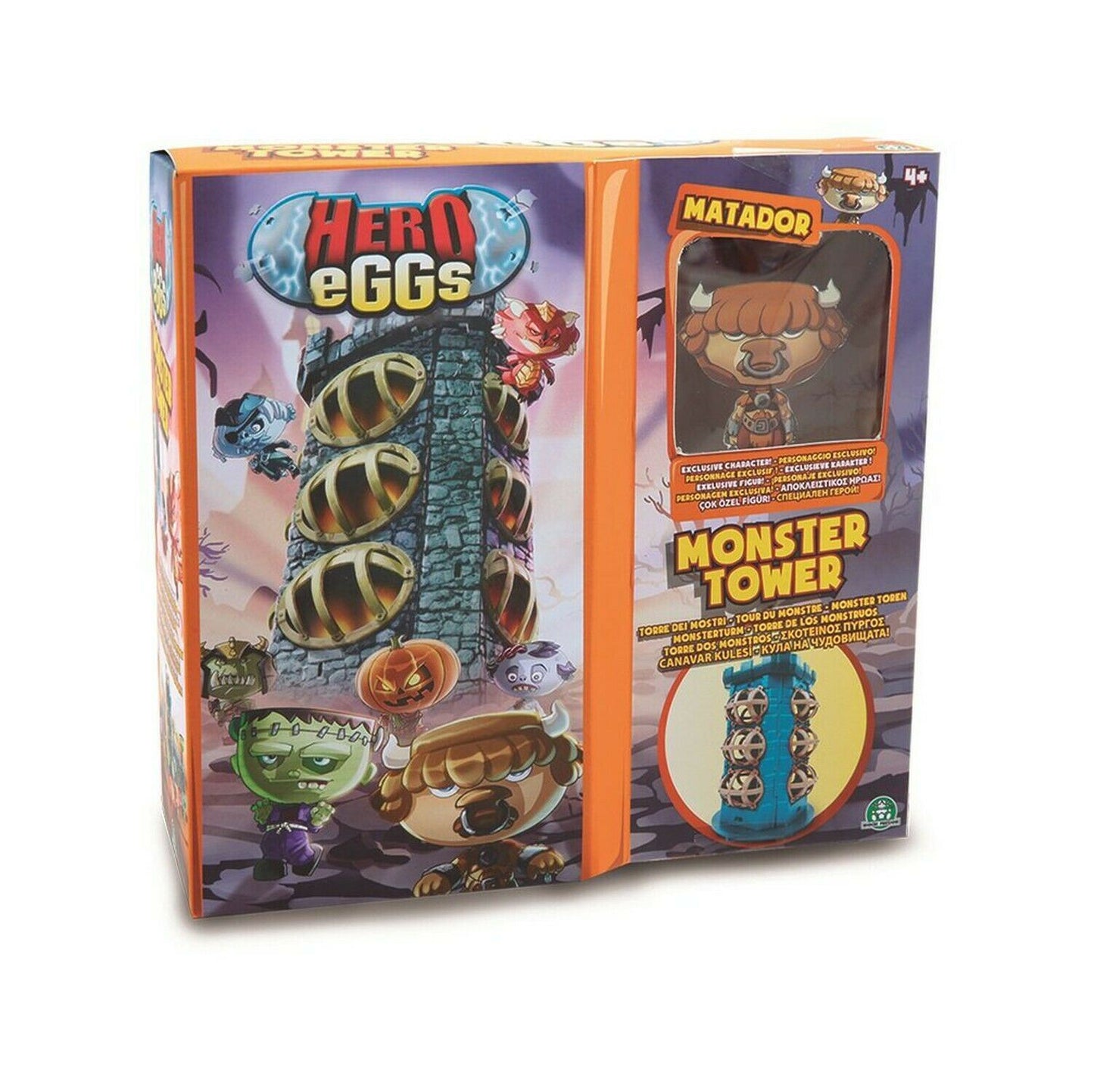 Mega Headz MONSTERS TOWER Hero Eggs Playset with EXCLUSIVE Matador Figure