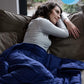 3KG WEIGHTED BLANKET Blue 110cm x 170cm Rest Easy Sleep Better