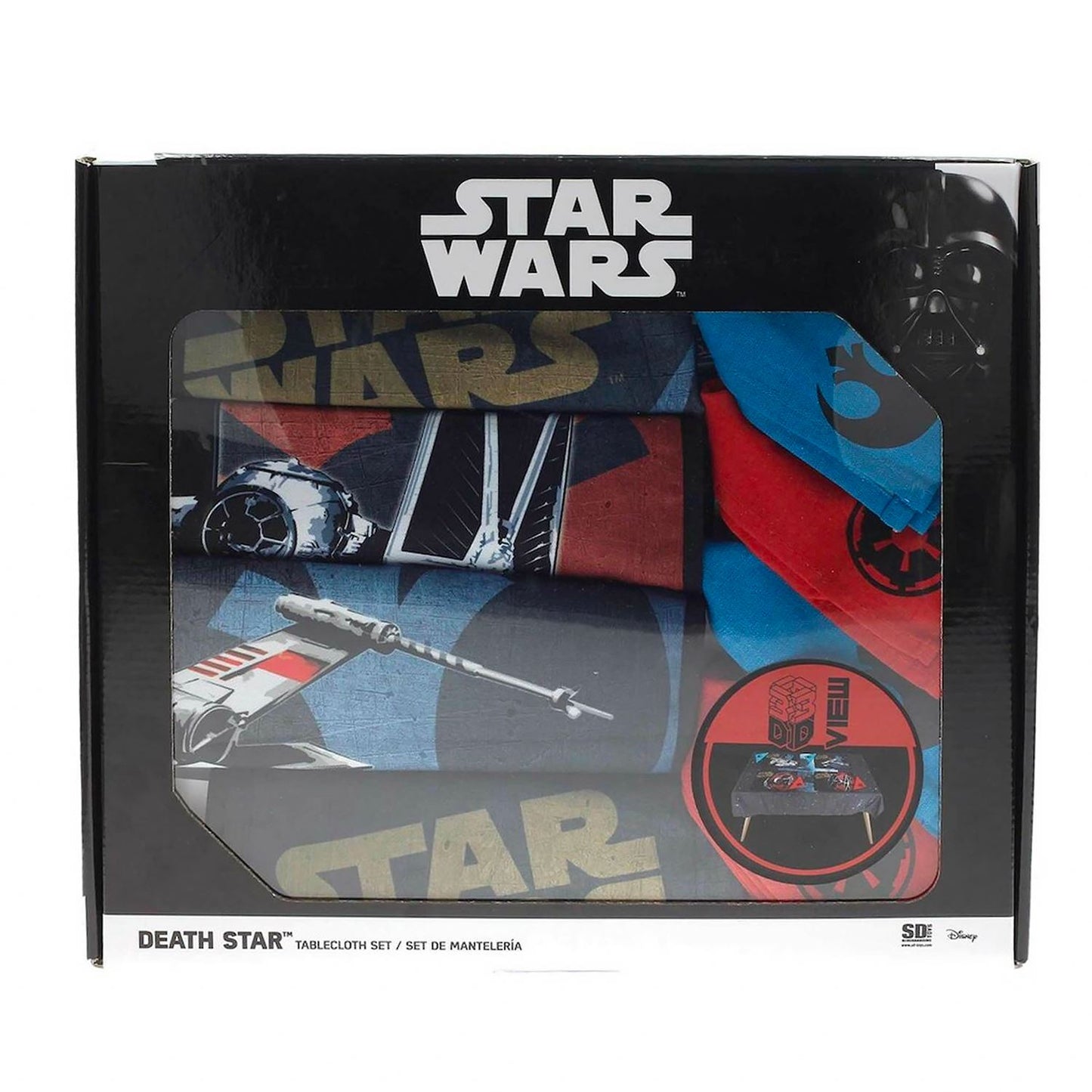 Star Wars DEATH STAR TABLECLOTH SET + 4 Placemats + 4 Napkins (SD Toys)