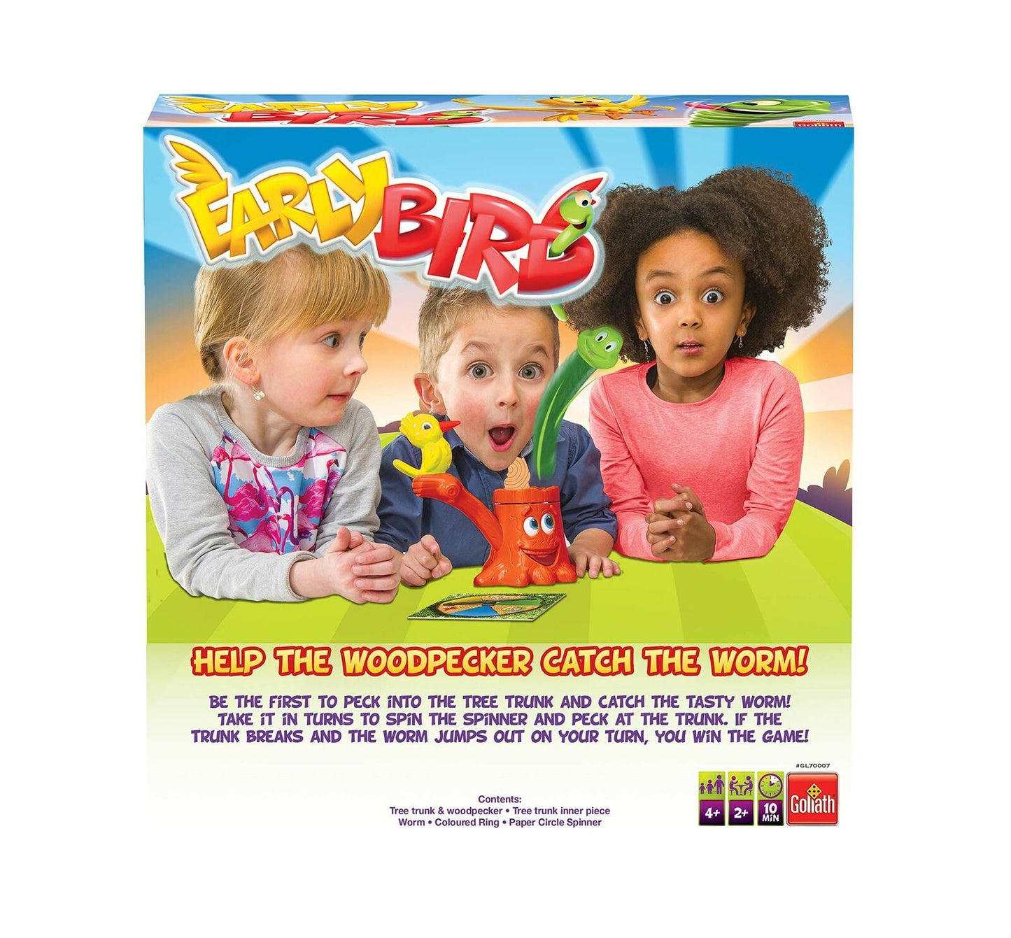Goliath Games EARLY BIRD - CATCH THE WORM BOARD GAME for Children/Young Kids 4+