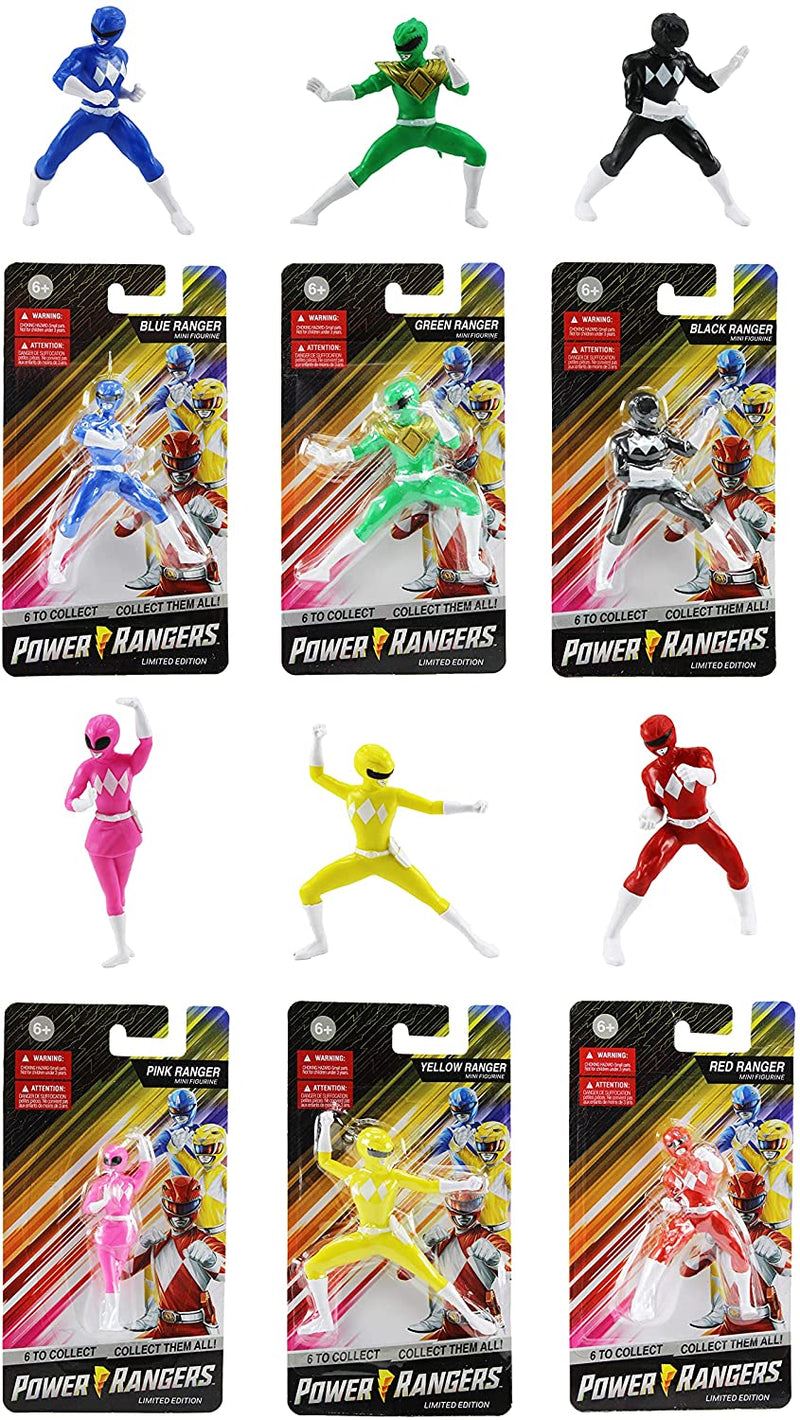 POWER RANGERS Limited Edition 2.5" Mini Action Figures [ALL 6]