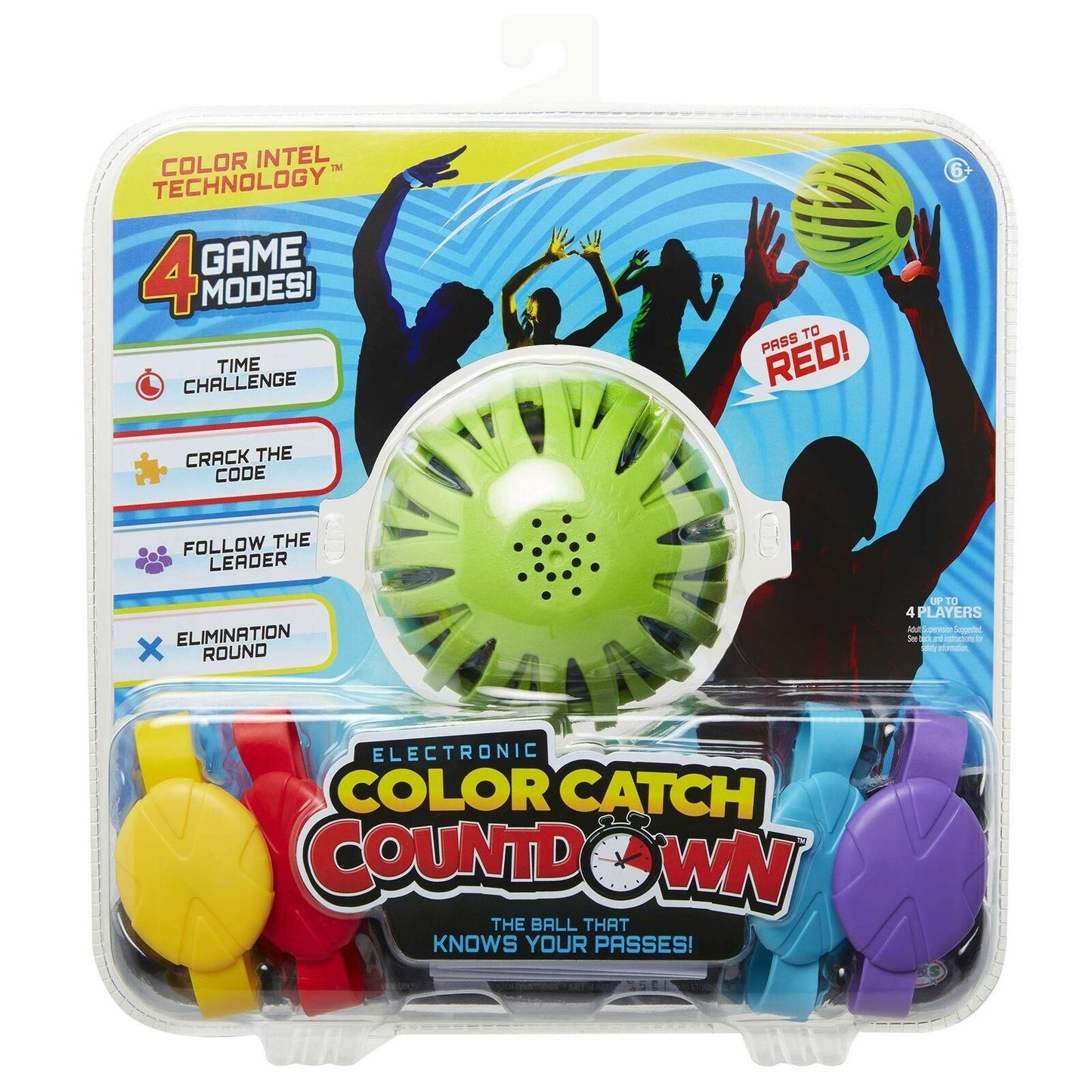COLOR CATCH COUNTDOWN Ball Electronic Command Ball Toss Game Fun Ball Toy