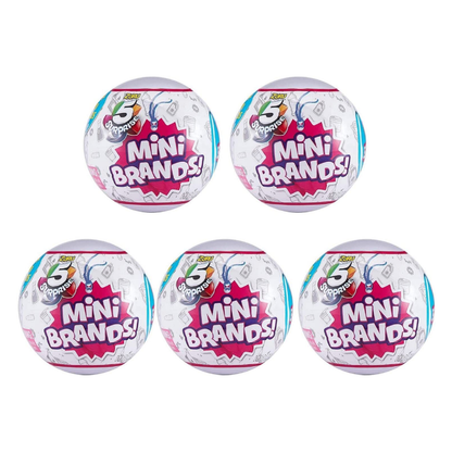 Mini Brands! 5 Surprise Ball Zuru Mystery Capsule - Over 90 Minis to Collect!