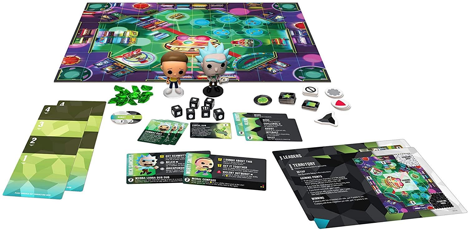 FunkoVerse RICK & MORTY Strategy Board Game #100 Expansion With Figures