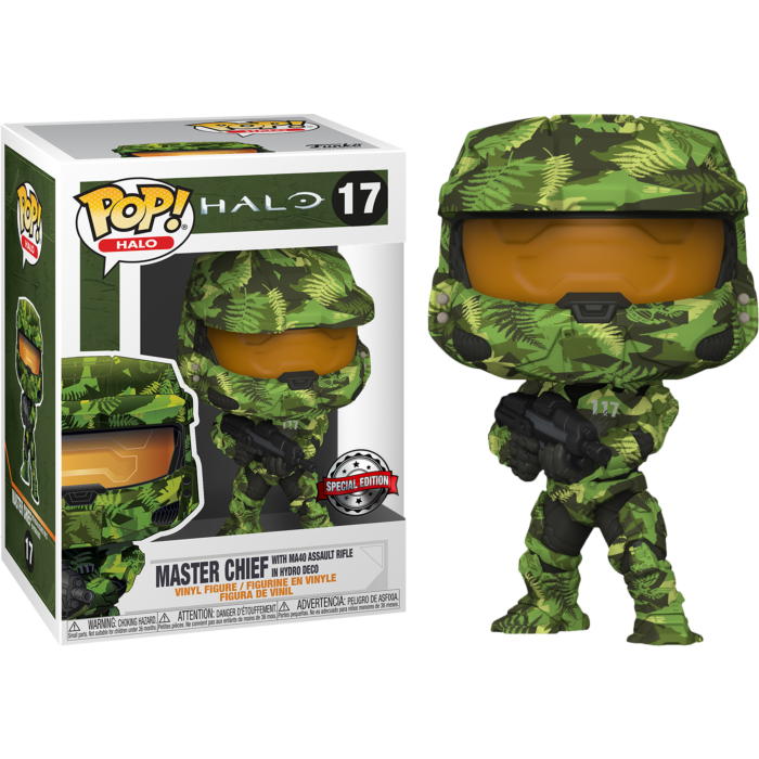 Funko POP! MASTER CHIEF MA40 Rifle Hydro Deco #17 Exclusive Vinyl Figure HALO