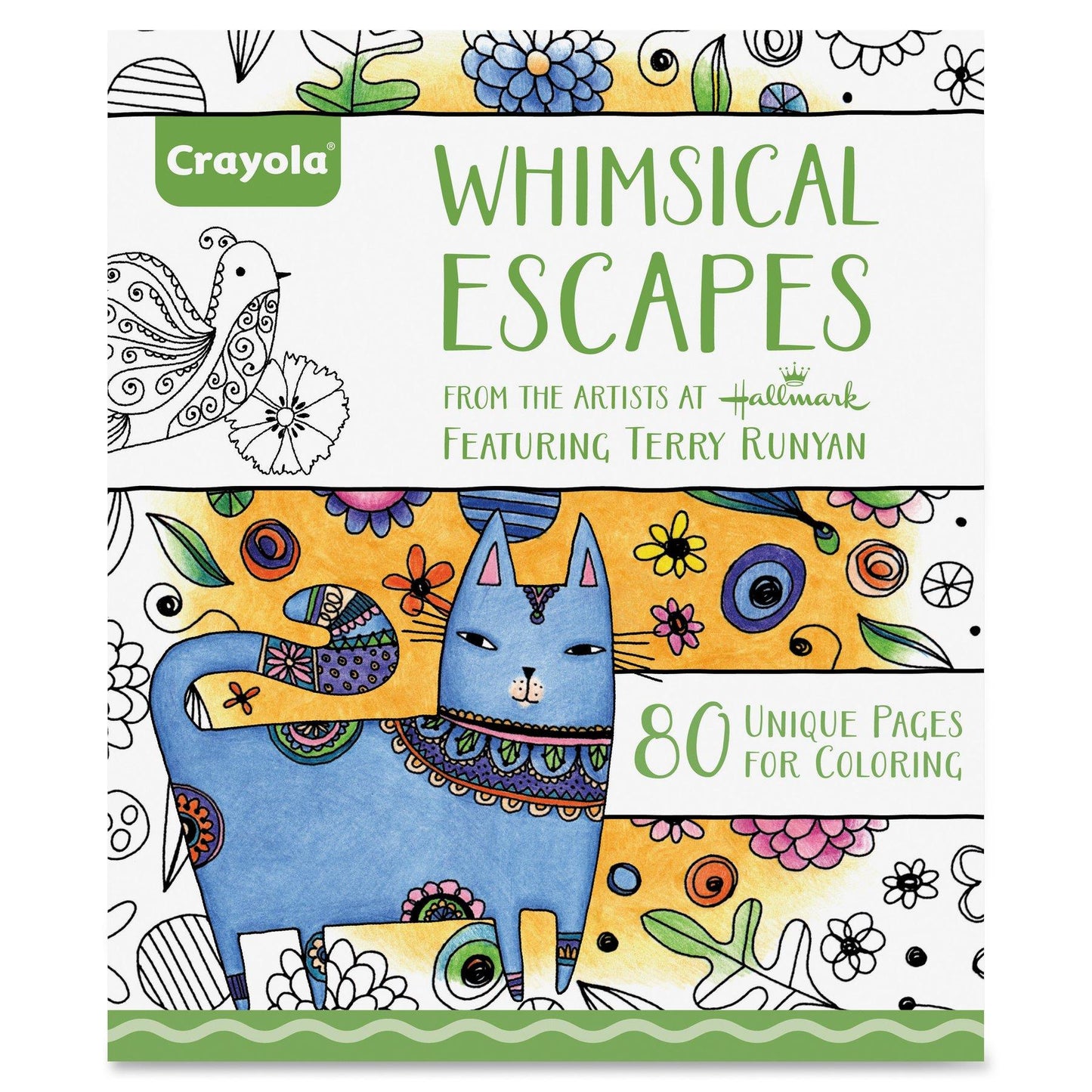 CRAYOLA 992021 Whimsical Escapes Adult Coloring Book Colouring
