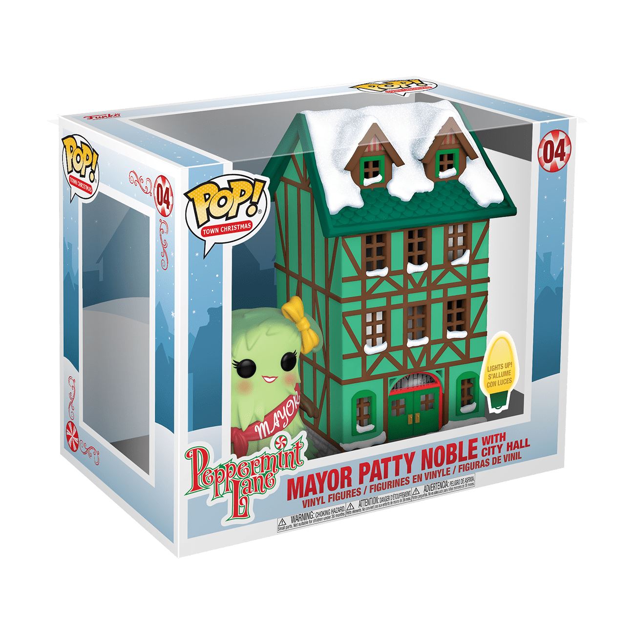 Funko MAYOR PATTY NOBLE [with City Hall] #04 POP! Town Christmas Vinyl Figure