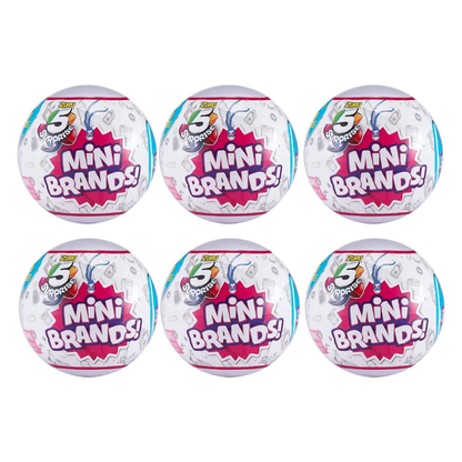 Mini Brands! 5 Surprise Ball Zuru Mystery Capsule - Over 90 Minis to Collect!