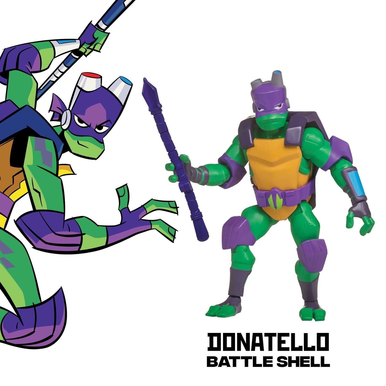 Rise of the Teenage Mutant Ninja Turtles DONATELLO [Battle Shell] Action Figure