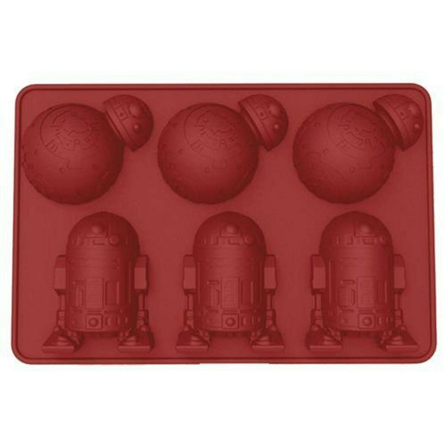 Star Wars SILICONE ICE CUBE TRAY R2-D2 and BB-8 Droid Cold Drink Molds