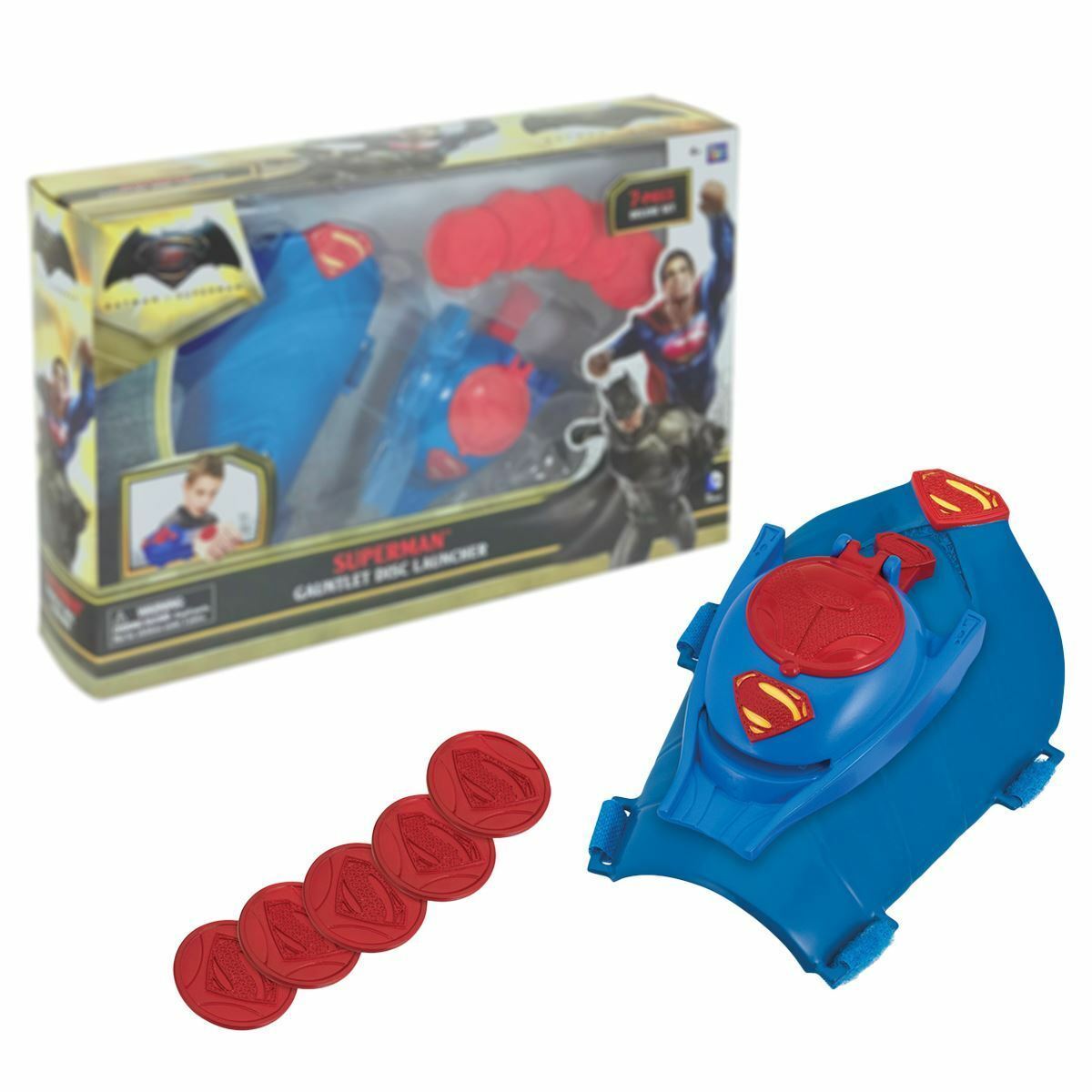 DC Comics Batman V Superman Gauntlet Disc Launcher Shooter Official