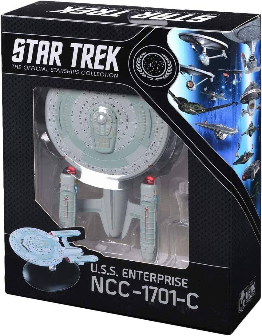 #46 U.S.S. Enterprise NCC-1701-C (Ambassador-class) Ship Model Die Cast Starship STSUK010 Window Boxed (Eaglemoss / Star Trek)