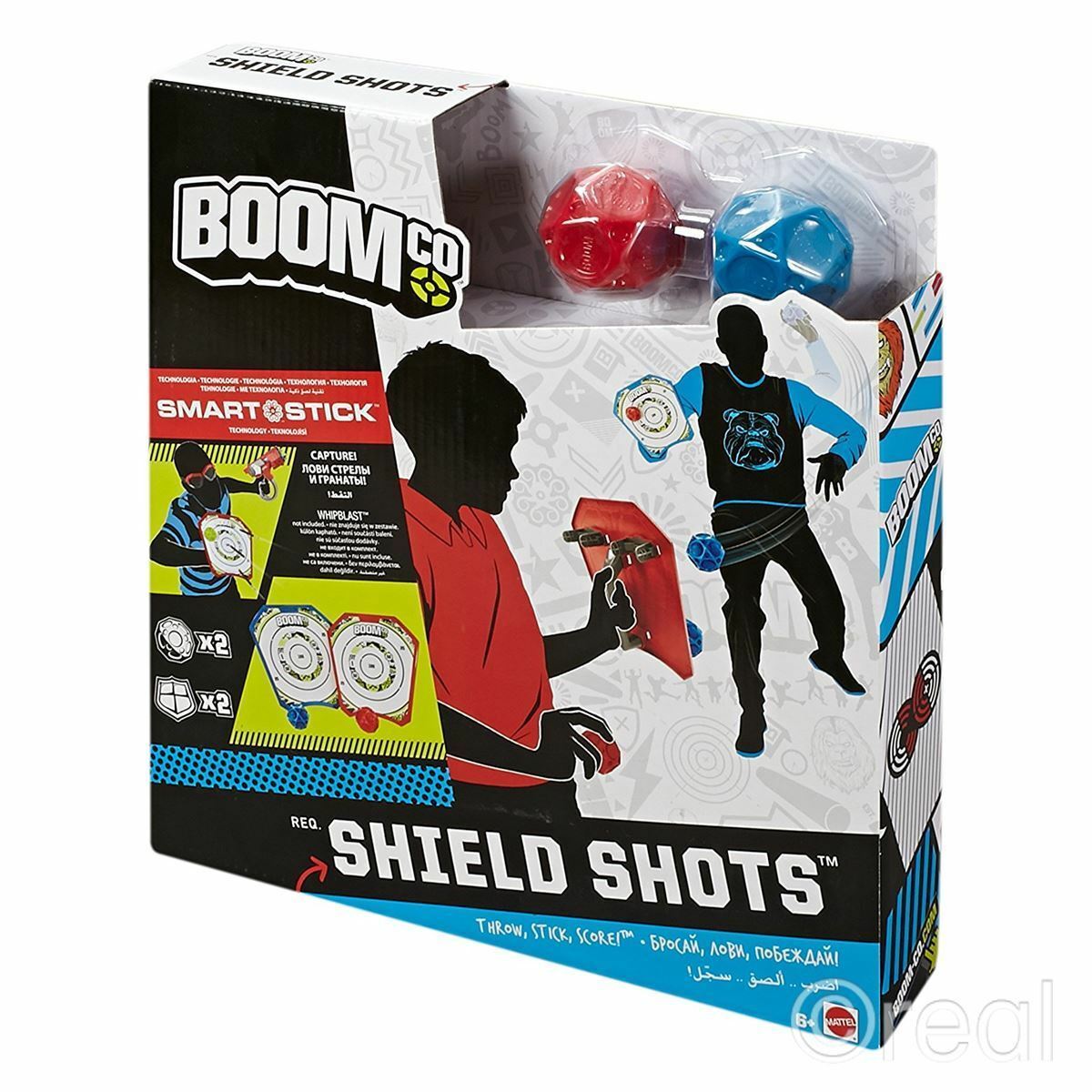 BOOMCO SHIELD SHOTS Set w/ Smart Stick Rounds Outdoor Target Play Official