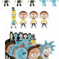 Funko RICK AND MORTY Galactic Plushies RICK (Angry) 8” Plush Figure